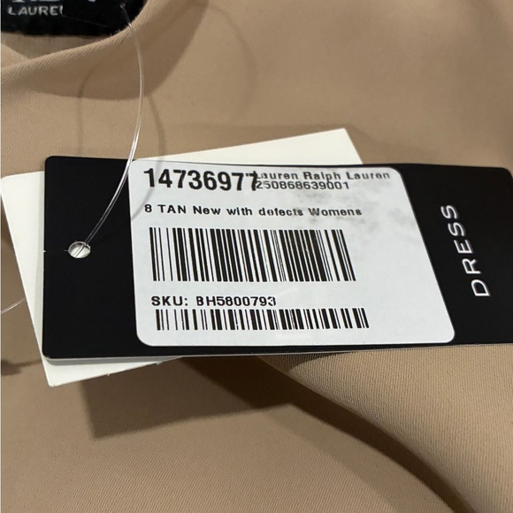 Ralph Lauren Beige Short Sleeve Dress - Picture 6 of 6